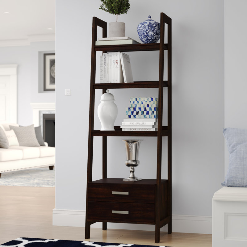 Birch Lane™ Ine 72" H x 24" W Solid Wood Ladder Bookcase & Reviews Wayfair